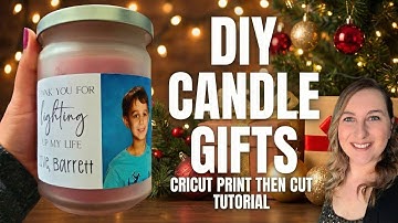 Make Custom Candle Labels with Cricut | Print Then Cut Tutorial for Beginners