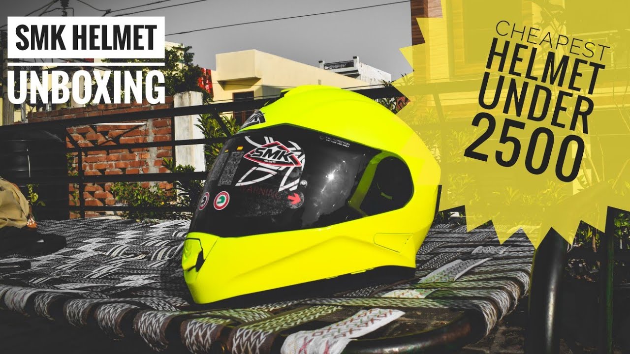 SMK Helmet unboxing budget helmet YouTube
