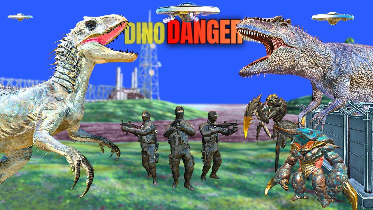 Giganotosaurus Captured! Indominus Rex Arrives for a Rescue Operation | Alien Invasion