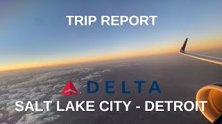 TRIP REPORT | Salt Lake City (SLC) to Detroit (DTW) | Delta Air Lines | A321-211 | First Class