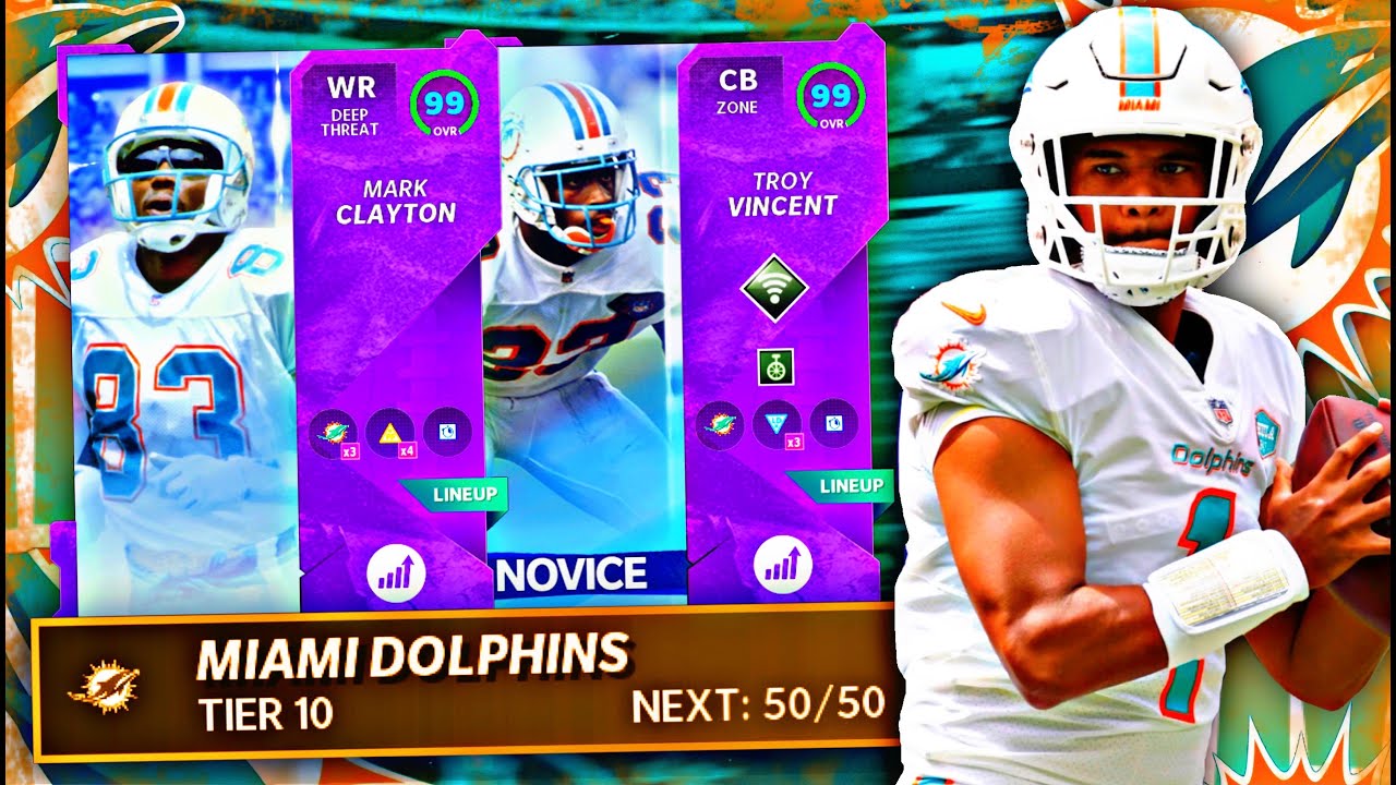 THE BEST MIAMI DOLPHINS THEME TEAM IN MADDEN 21!! FULL TEAM BREAKDOWN + CHEMS & ABILITIES!!
