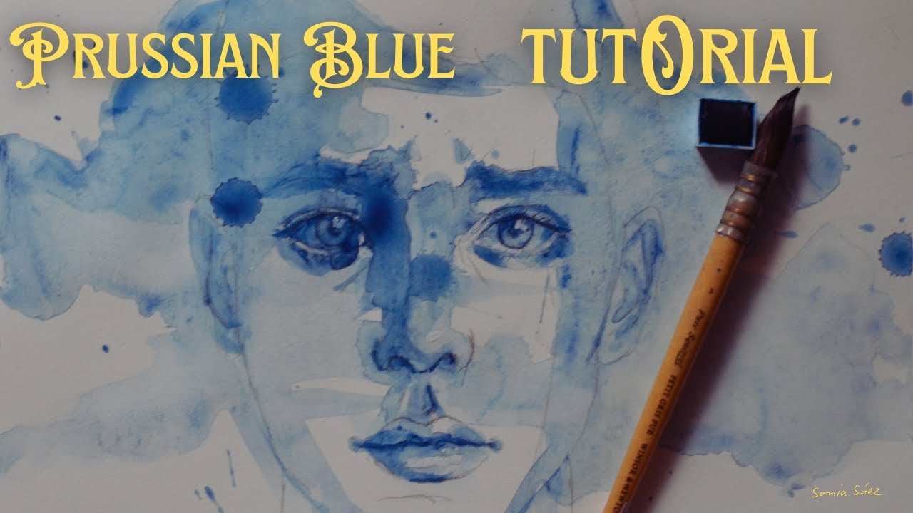 Cómo pintar con Azul de Prusia | Tutorial rápido de acuarela monocroma