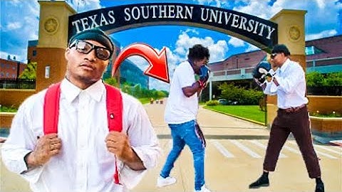 Boxing Random COLLEGE STUDENTS dressed as NERD