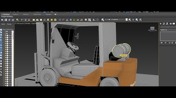 Tutorial on Modeling & Texturing a ForkLift Truck in 3dsmax ( Part 7)