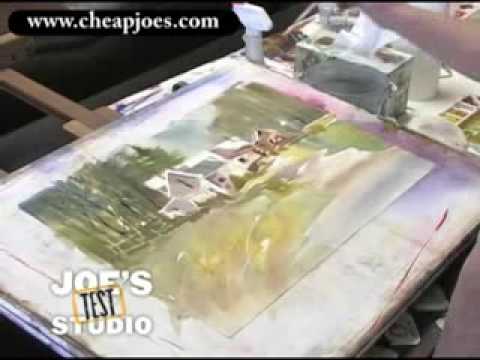 Using the Rigger Brush: Watercolor Demonstration 