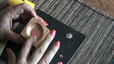 Cup sterling disks with my Wood Dapping block Demo