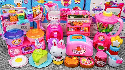 13 Minutes Satisfying with Unboxing Pink Rabbit Kitchen Toys Review | ASMR