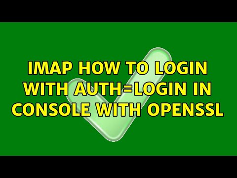 IMAP how to login with AUTH=LOGIN in console with OpenSSL (2 Solutions!!)