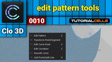 0010. edit pattern tools ( curvature, transform point/segment, curve point ) in clo3D