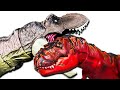 GIANT Jurassic World Dinosaur Fight Compilation! T Rexes, Raptors, Godzilla vs. Kong, & MORE Battle