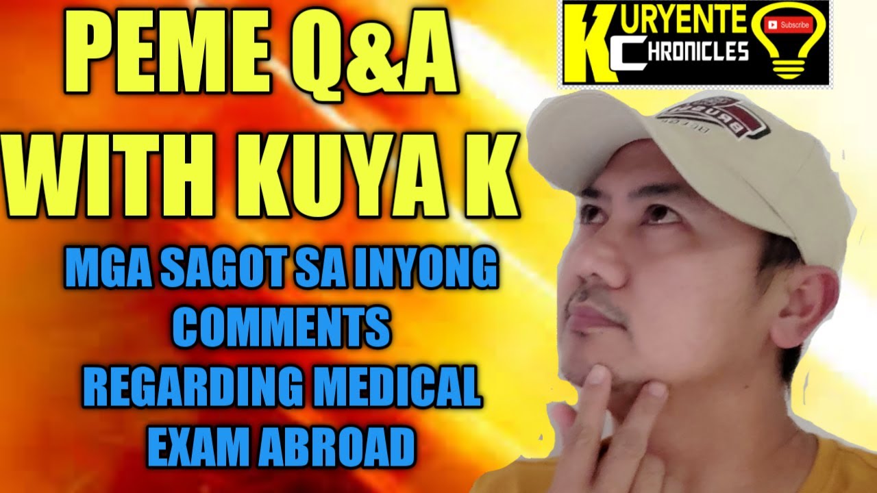 ⁣Pre Employment Medical Exam QNA with kuya K | Medical examination questions and answers