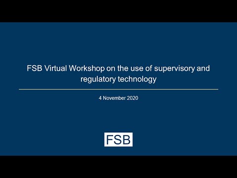 FSB virtual workshop on the use of supervisory and regulatory technology