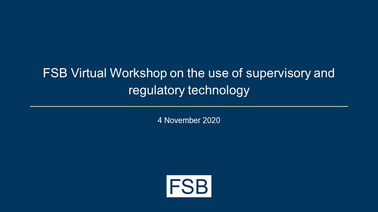FSB virtual workshop on the use of supervisory and regulatory ...