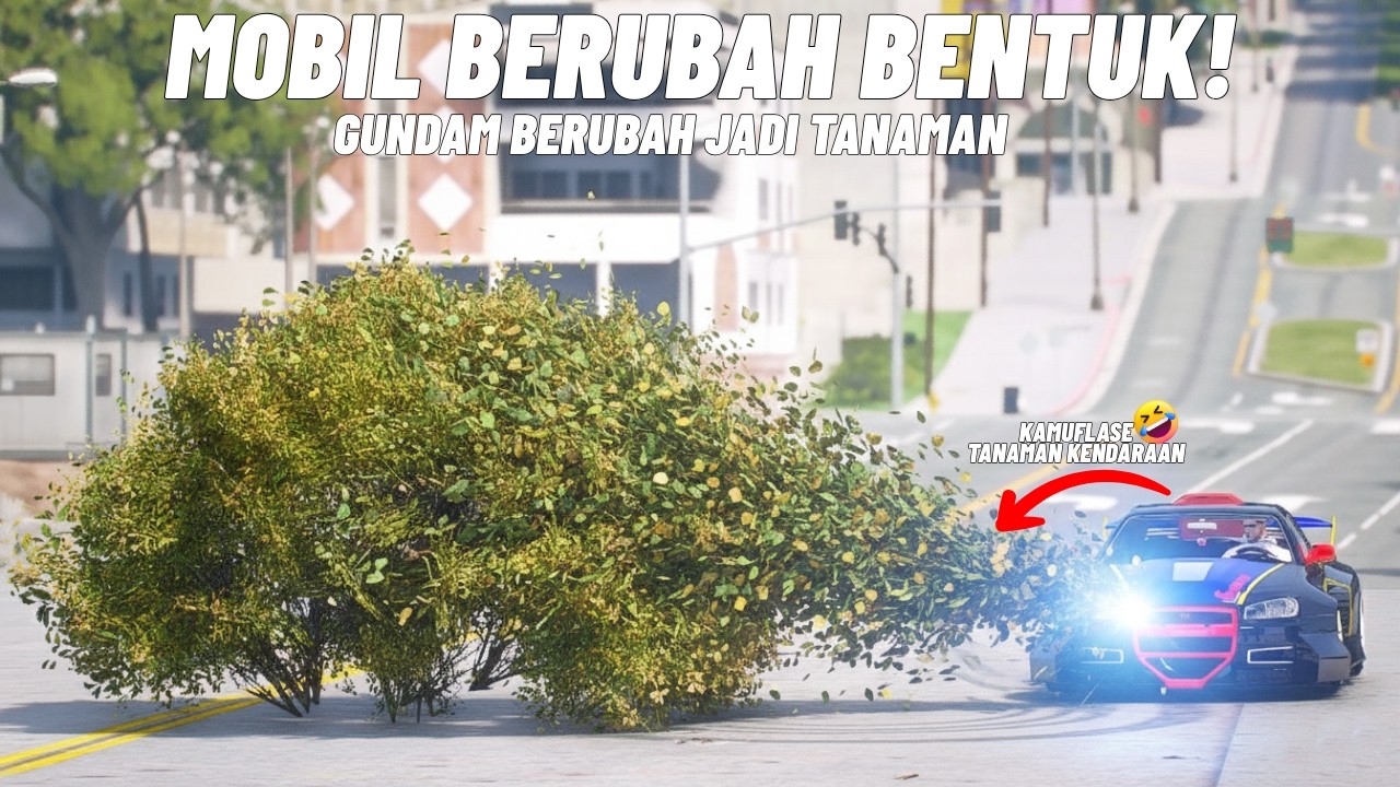 KAMUFLASE SKYLINE GUNDAM BERUBAH JADI  TANAMAN