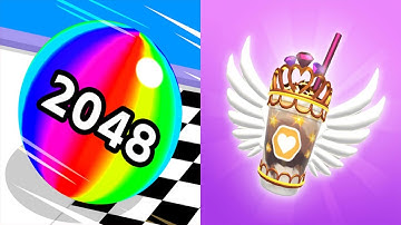 Ball Run 2048 VS Coffee Stack Android iOS Gameplay Level 951-960