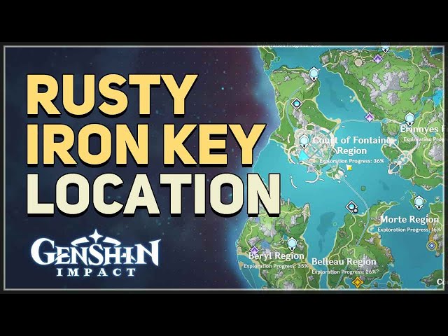 Rusty Iron Key Location Genshin Impact - YouTube