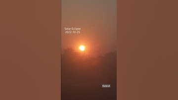 Oct 25 2022 Solar Eclipse captured on phone using Xray film. Nepal