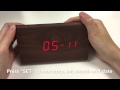 JCC Wood Grain LED Digital Alarm clock Unboxing and review - 6035b JCC Wood Grain LED Digital Alarm clock Unboxing and review - 6035b