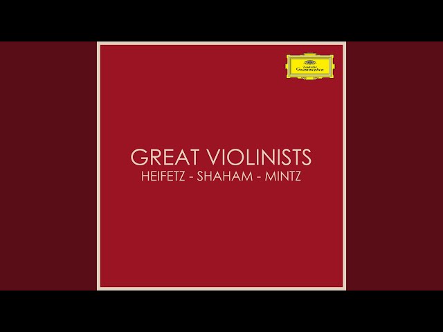 Dvorak - Humoresque-arrgt violon et piano : Jascha Heifetz / Milton Kaye