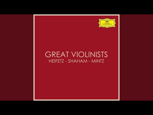 Dvorak - Humoresque-arrgt violon et piano : Jascha Heifetz / Milton Kaye