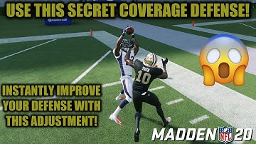 INSTANTLY IMPROVE YOUR MADDEN 20 DEFENSE WITH THIS SECRET COVERAGE ADJUSTMENT! LOCK UP ANY OFFENSE