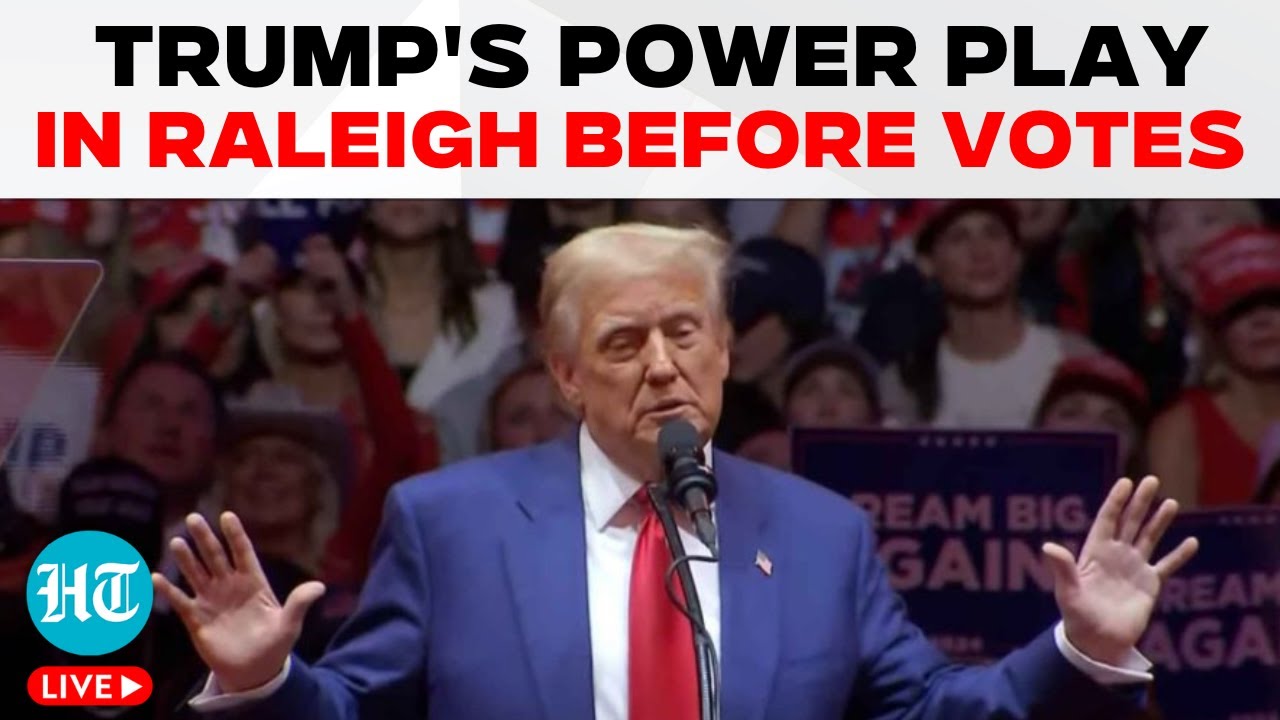 Donald Trump LIVE | Trump Rally In Raleigh, NC |Trump's Final Push ...