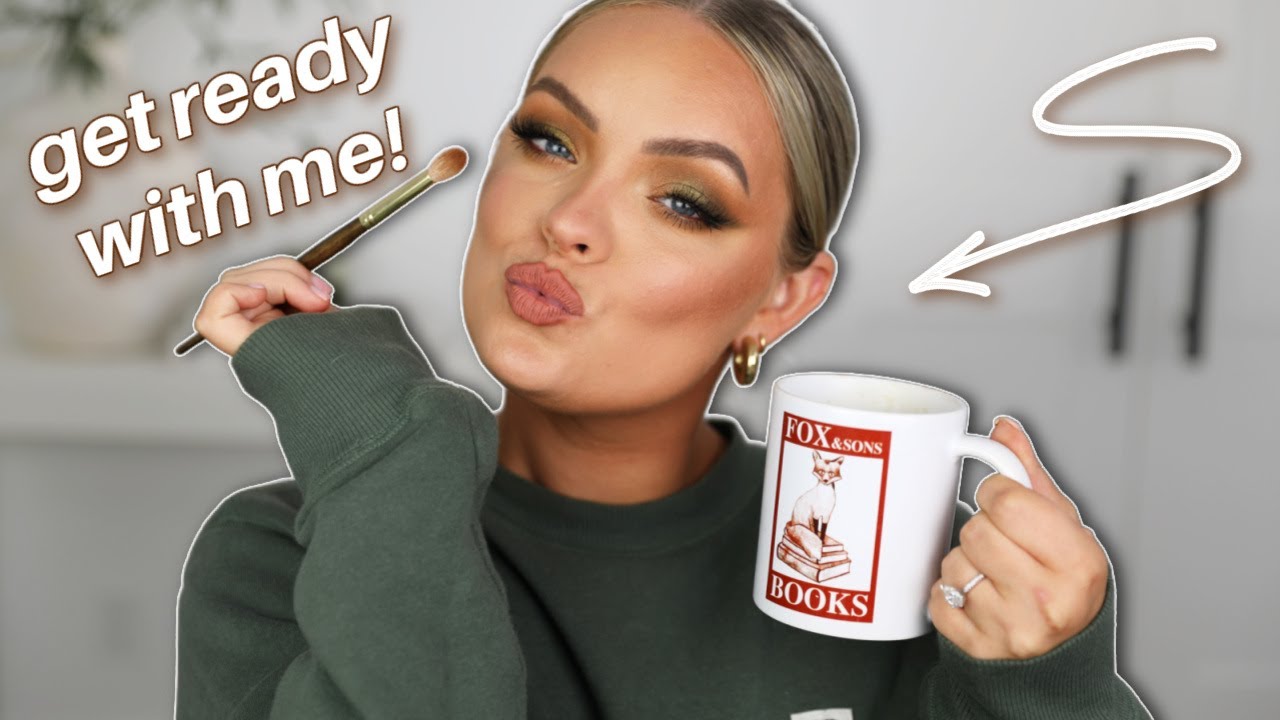 CHATTY GET READY WITH ME + FALL GREEN MAKEUP TUTORIAL - YouTube
