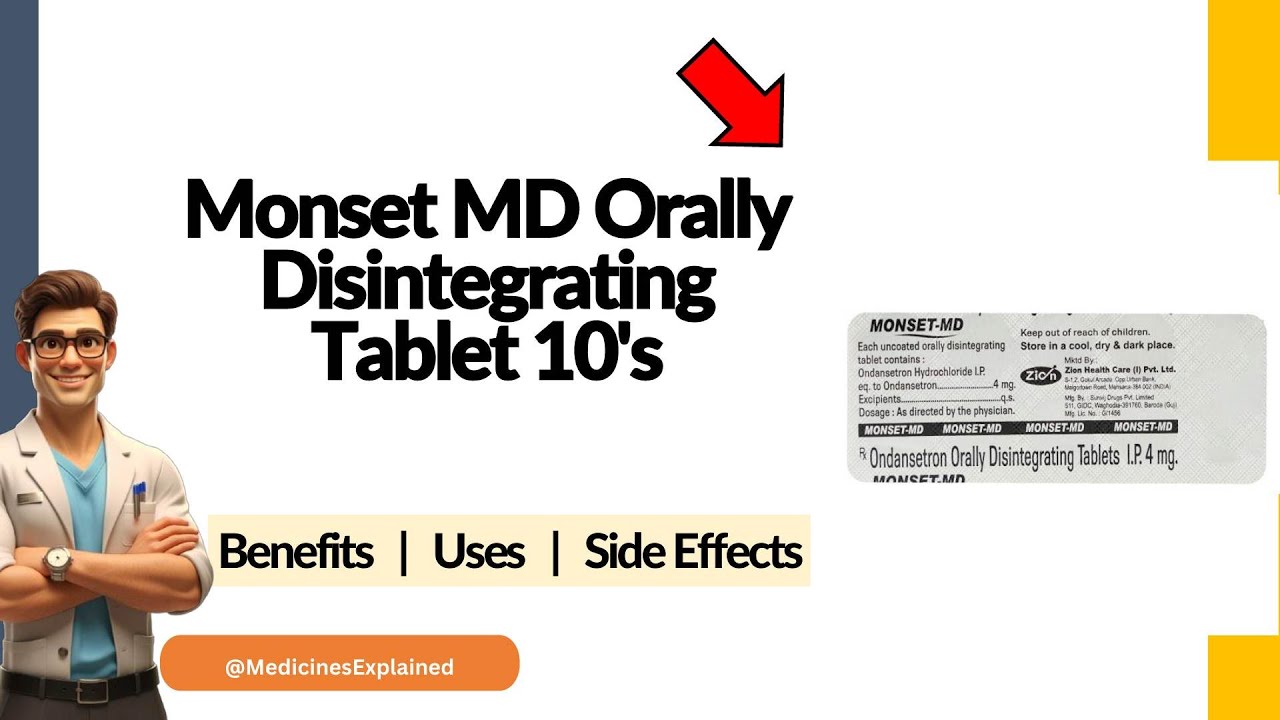 Monset MD Orally Disintegrating Tablet - Uses, Side Effects & Dosage