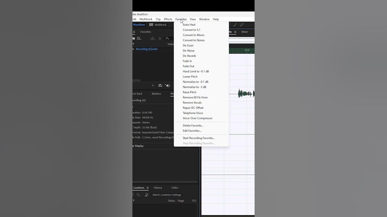 How to Easily Normalize Audio in Adobe Audition (2024) YouTube