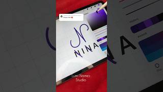 POV: I turned “Nina” into a luxury logo ✨ #nina #logodesign #monogram #aesthetic #shorts