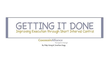Getting It Done: Improving Execution through Short Interval Control