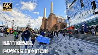 [4K] Battersea Power Station | London | Walking Tour | Exploring the Area | April 2023 | 4K UHD