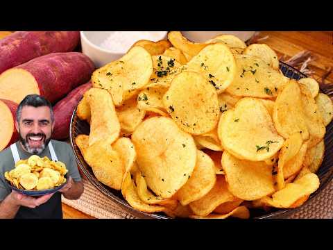 CRISPY AND NON-GREASY FRIED SWEET POTATO - PERFECT SWEET POTATO CHIPS - SIMPLE AND EASY - Dad's R...