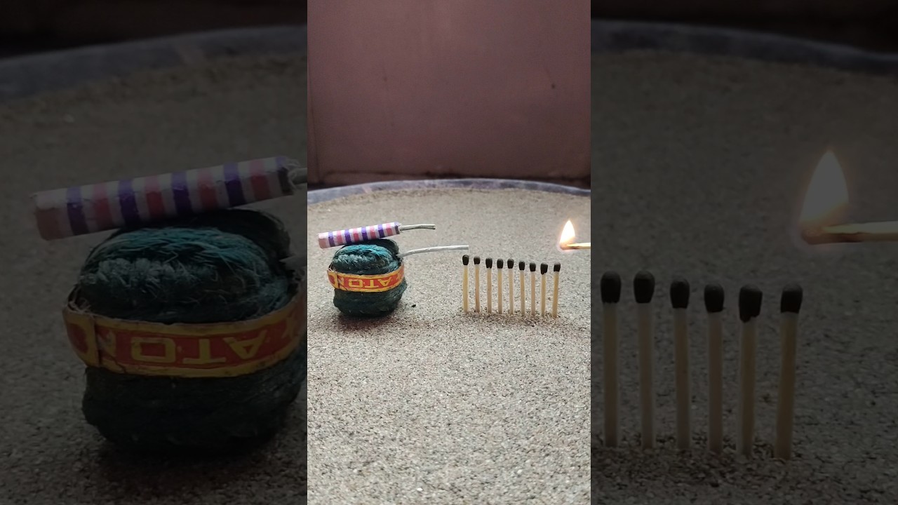 Matchstick Amazing Cracker experiment | Diwali cracker testing 2024 😀🙉