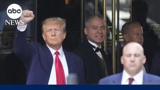 Trump heads to New York City courthouse to be arraigned