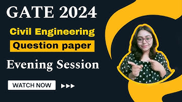 Gate 2024 Civil engineering Questions | Questions with Answers | #viral #youtube #gate