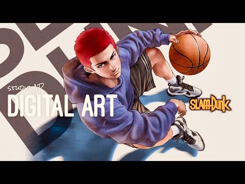 SLAM DUNK】桜木花道😍😍 描いてみた | Drawing Hanamichi Sakuragi