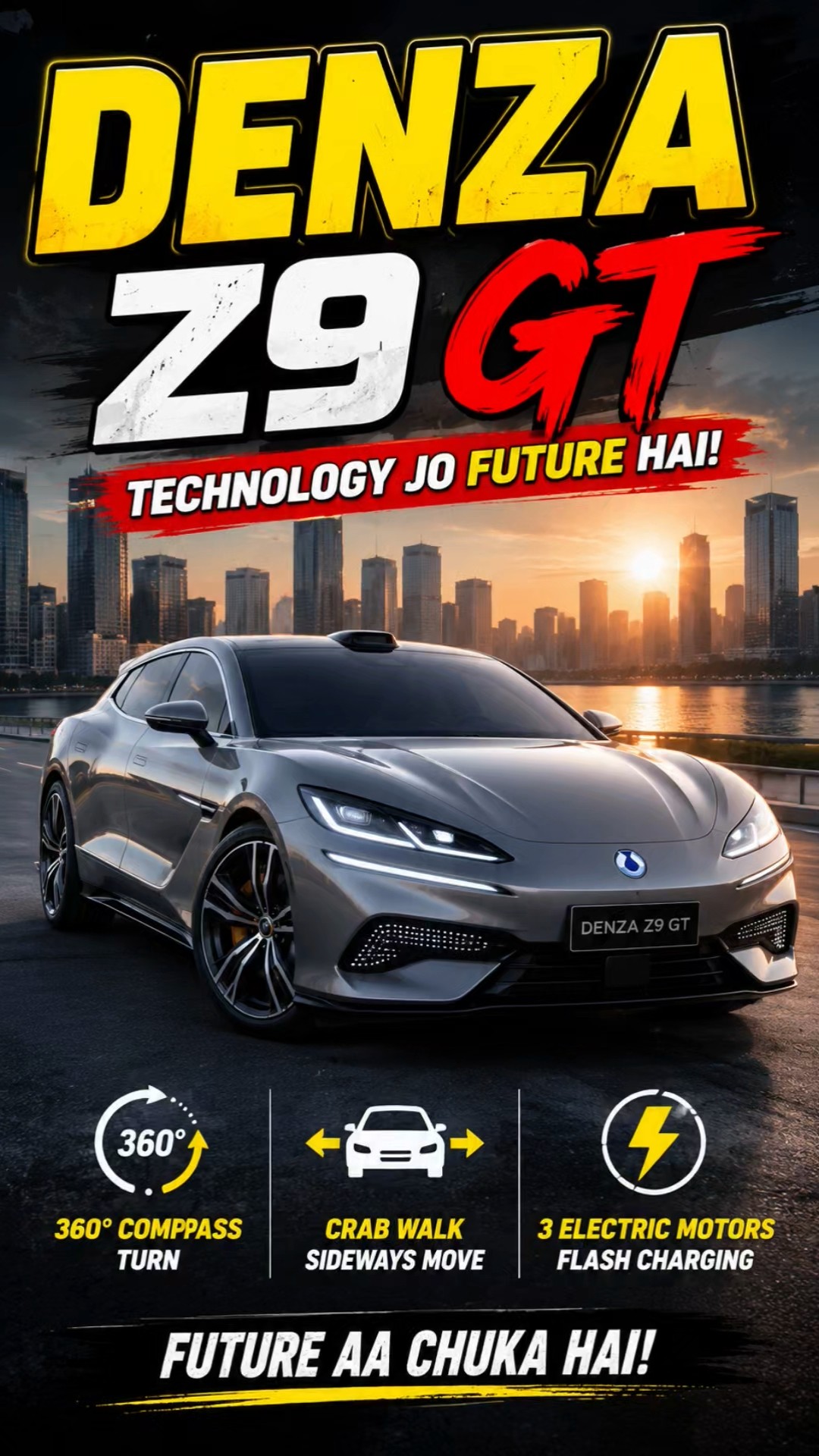 DENZA Z9 GT 😳 | Car Jo Apni Jagah Ghoom Sakti Hai! | Crazy EV