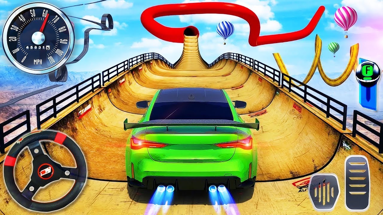 Muscle Car Stunt Mega Ramps Simulator - Impossible Stunt Ramp GT Car Racing #7 - Android GamePlay