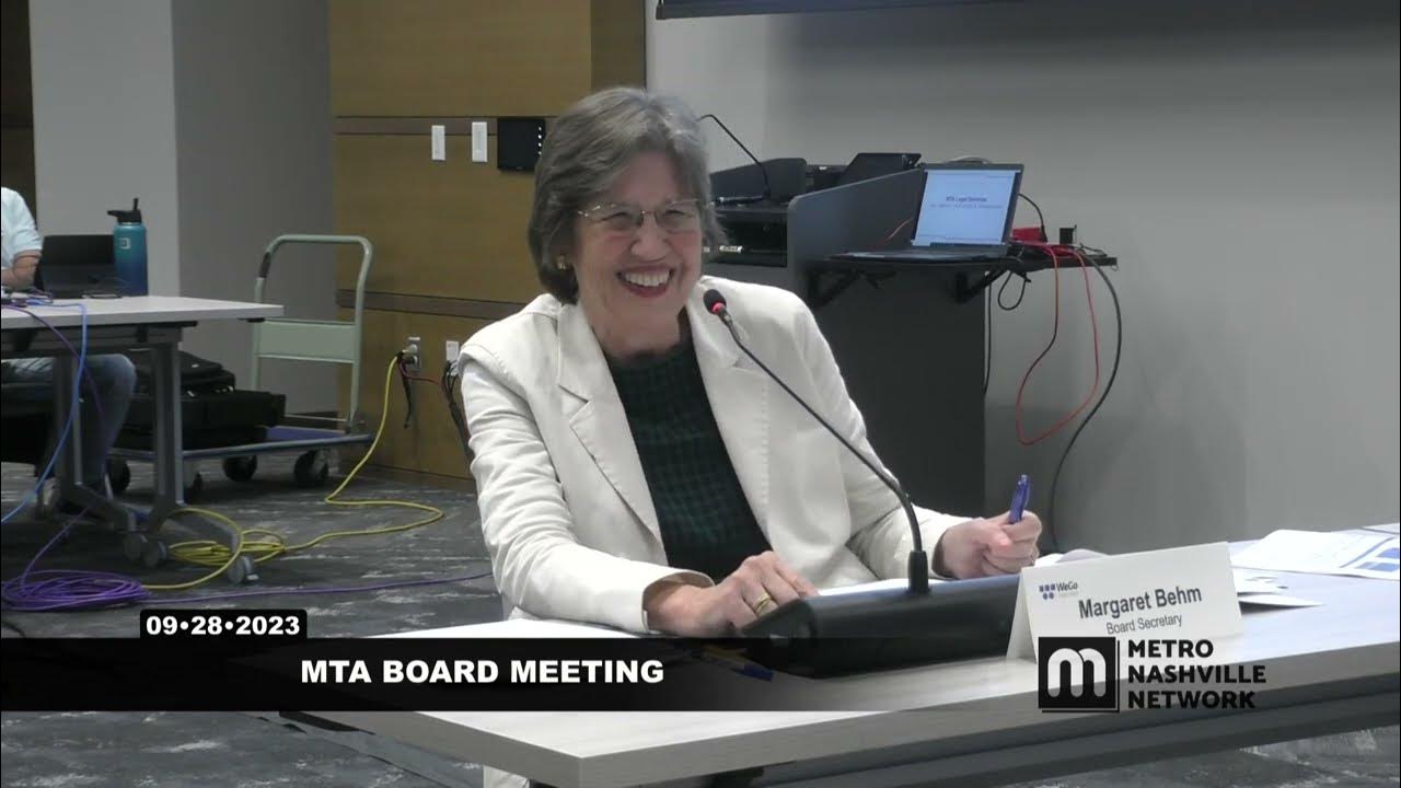 09/28/23 MTA Board Meeting YouTube