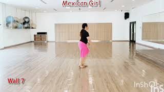Mexican Girl - line dance | Wiesye Baraoh (INA) | Improver Level 