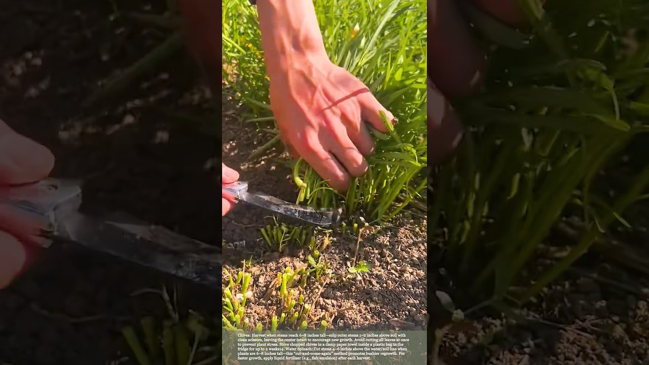 Harvest fresh vegetables 