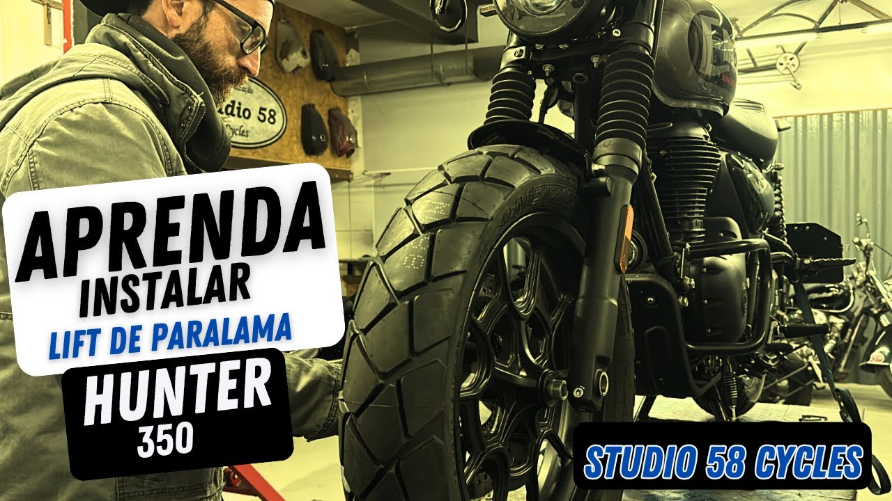 Lift de paralama Hunter 350 - Studio 58 - Tutorial