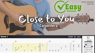 Close to you (Easy Version) - Carpenters