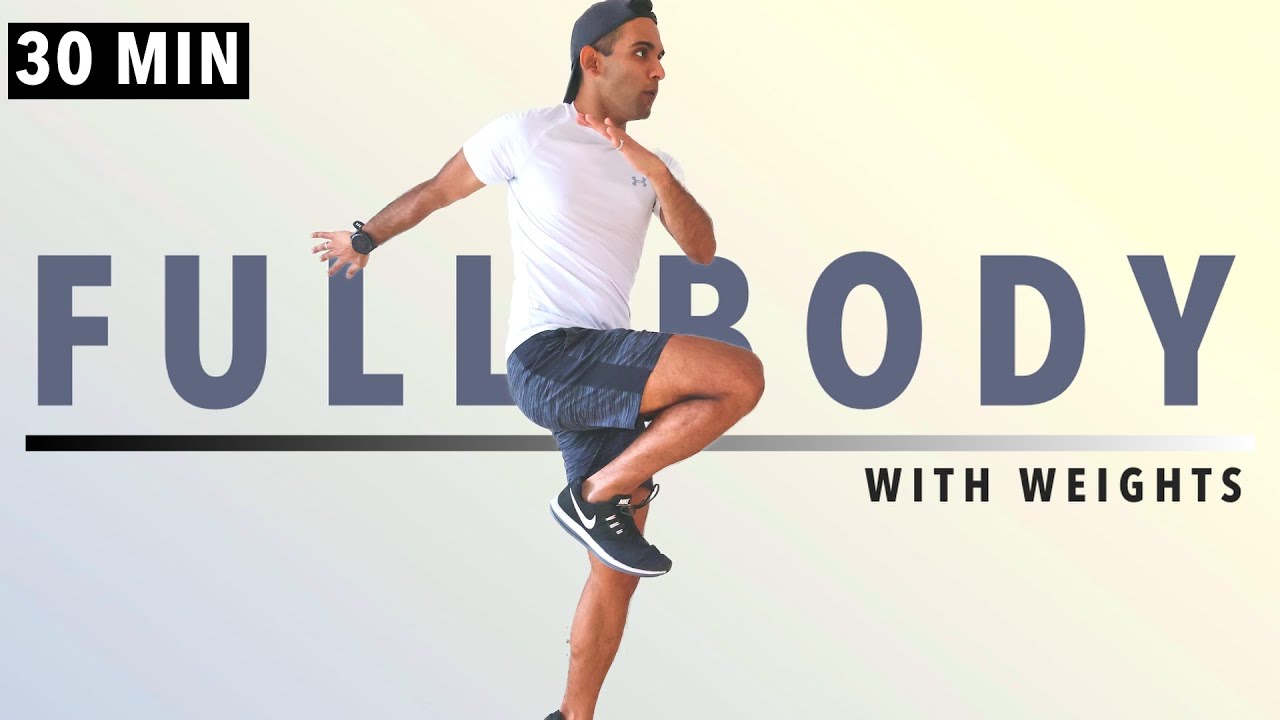 30 MIN Full Body Absolute Fat Burn workout - with weights, HIIT style ...