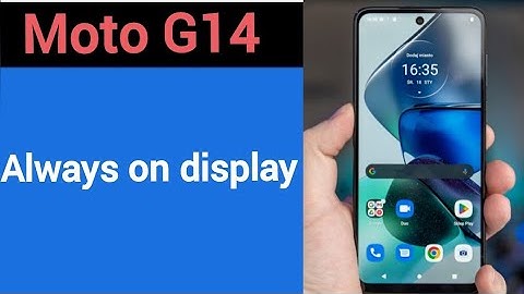 How to set always on display, always on display,Moto G14 always on display kaise set karen