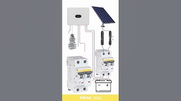 How to Connect a DC Mini circuit breaker Between a Solar Panel and an Inverter.