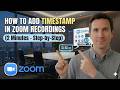 How to Add Timestamp in Zoom Recordings 2 Minutes