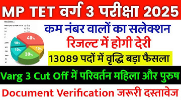 MP TET VARG 3 RESULT UPDATE 📢MP TET VARG 3 MAINS CUT OFF MARKS,GUEST,NON GUEST #mptet