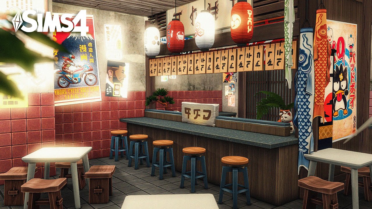 Japanese Restaurant Renovation  | The Sims 4